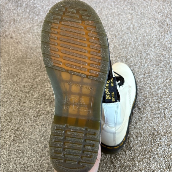 Dr. Martens White Leather Boots - Picture 4 of 6